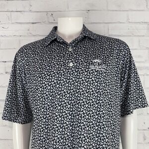 FootJoy Shirt Men's Large Polo Short Sleeve FJ Golfing Floral The Legacy Club‎